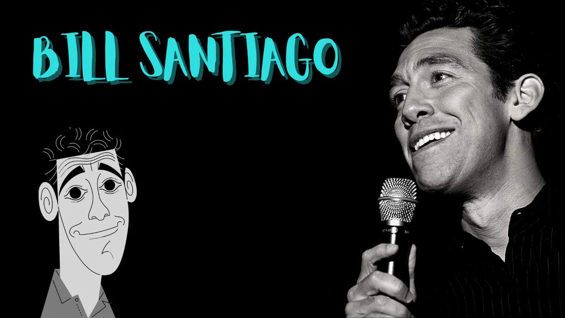Comedy Central Comedian Bill Santiago. Funny Latino Comedian. Smart Laughs.